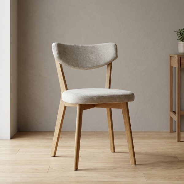 Hanko Upholstered — The Hanko chair with an upholstered seat and back, in oak or ash.